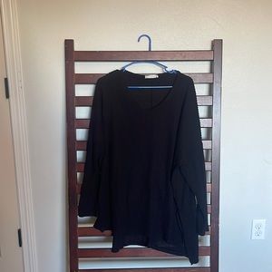 Zenana long sleeve thermal v-neck